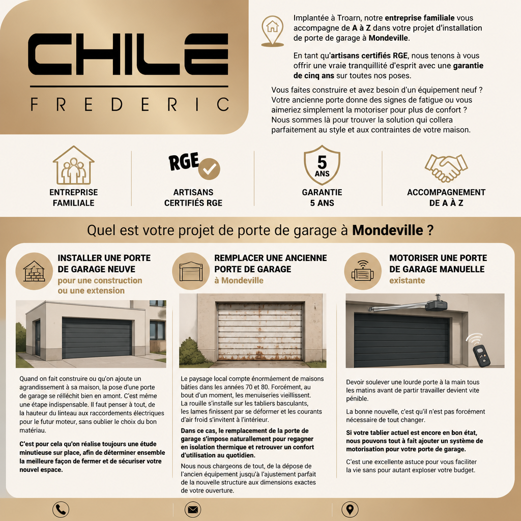 Publicité portes de garage CHILE Frédéric Mondeville