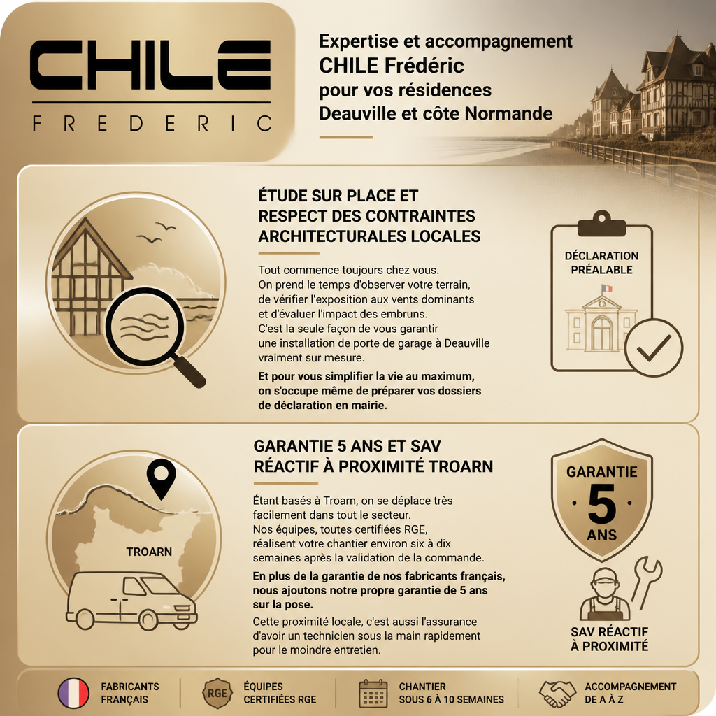 Publicité CHILE Frédéric portes de garage Normandie